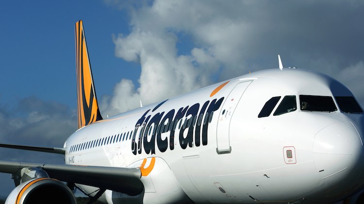 A Tigerair Australia Airbus A320 at Hobart. (Rob Finlayson)