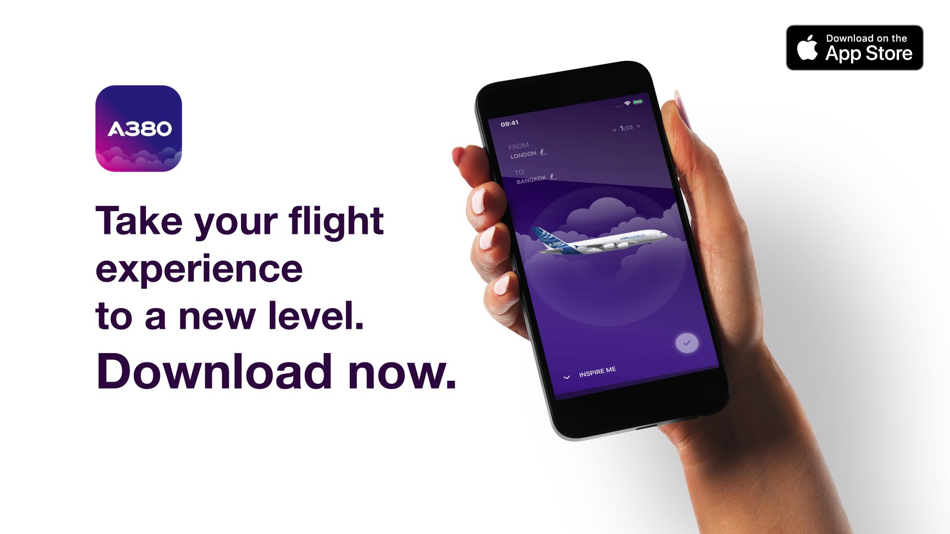 iflyA380 app screen 1